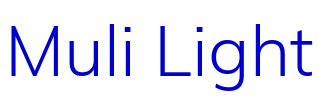 Muli Light 字体